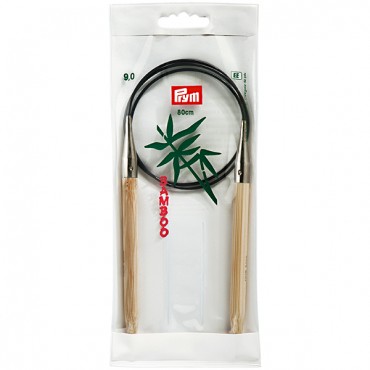 Ferri circolari in bamboo giapponese Prym con cavetto fisso 