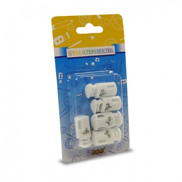 Cord lock-White-5pcs