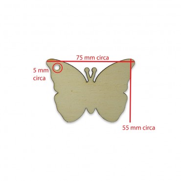 TL103 Butterfly - decoration - Wooden - Laser cut