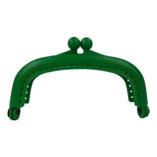 Cierre clic clac Modern rectangular de plástico para monederos Verde