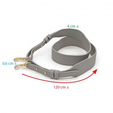 Tracolla Borsa Miss Grigio dettagli Oro