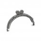 Fermeture clic clac Bubble argent 8,5 cm | Tessiland