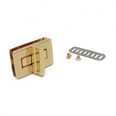 Chiusura a girello Eaves rettangolare per borse e pochette Oro