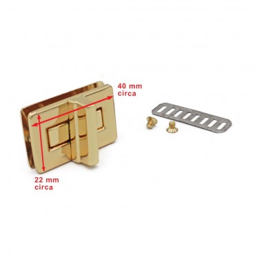 Chiusura girello per chiusura borsa  Oro