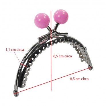 Clic Clac Ball cm 8,5x7 Rosa