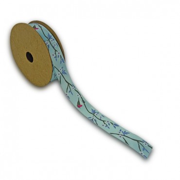 Nastro in cotone stampato per decorazioni e fiocchi 18mm 5mt 