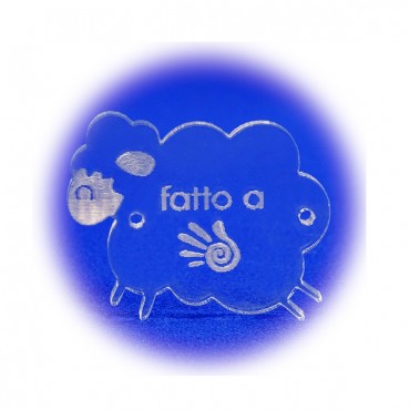 Handmade Labels - Plexiglas - Transparent - Little sheep-5 pcs