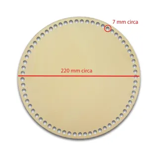 22 cm Wooden Circle Base | Tessiland