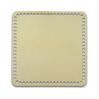 Fond carré bois 22 cm pour paniers | Tessiland
