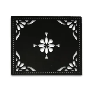 Square Felt Flap Laser Cut for Bags 22x18cm Black