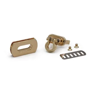 Vintage Ring Snap Closure for Bags and Clutches Oro