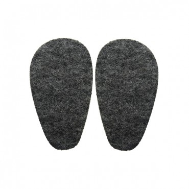 Suole in feltro per babbucce Bimbo base 3mm facili da cucire Grigio