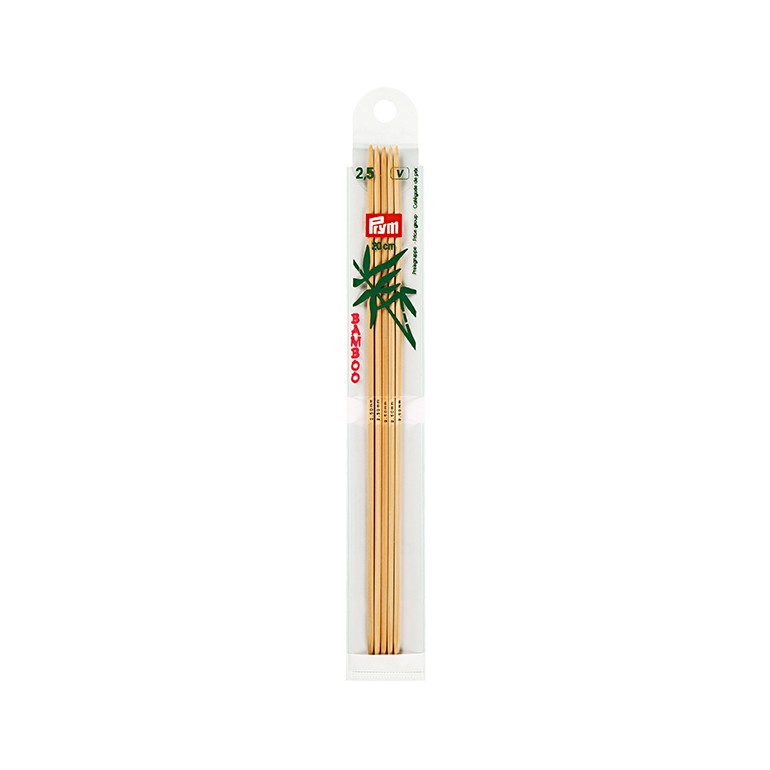 P-221211-Double-pointed knitting needles-bamboo-20 cm-N.2.5