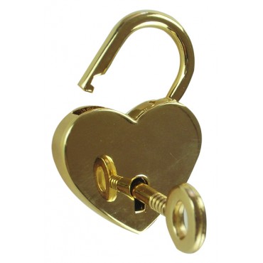 Chiusura lucchetto a cuore Oro