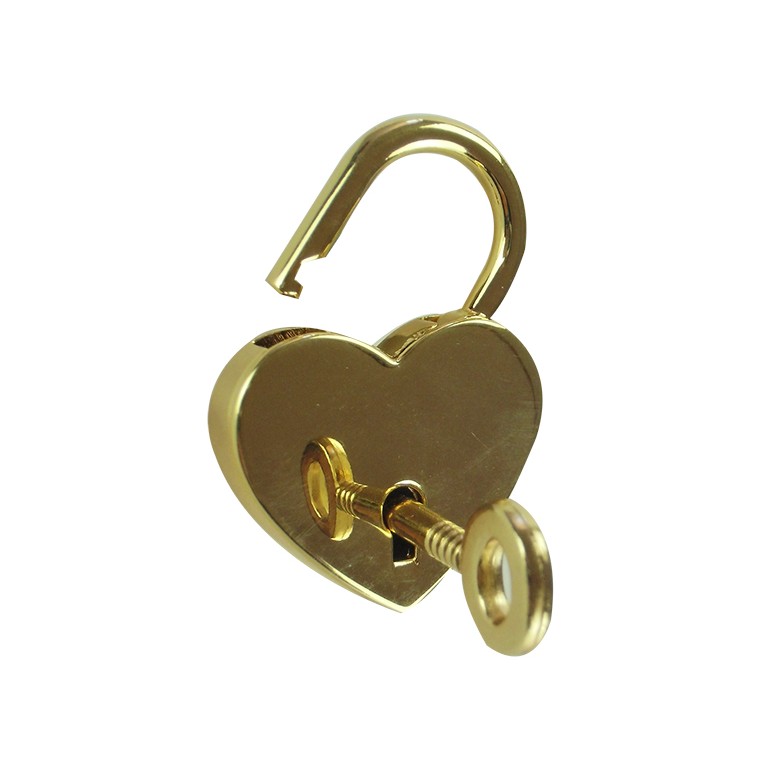 Chiusura lucchetto a cuore Oro