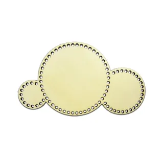 Fondo organizer circle en bois pour accessoires créatifs | Tessiland