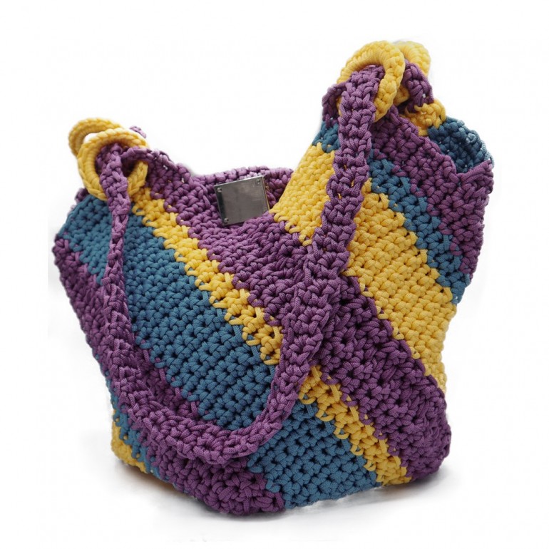 Kit de Sac au crochet faites-le vous-même Artemisia Mauve