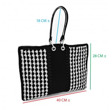 Kit Borsa Nikol Noir: Élégance Vintage Faites-Le-Vous-Même