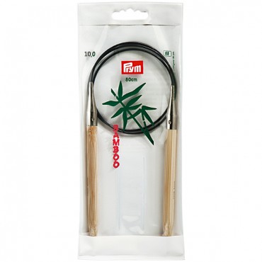 Ferri circolari in bamboo giapponese Prym con cavetto fisso 