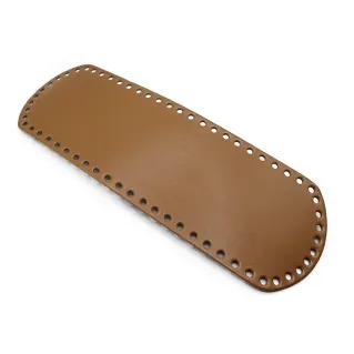 Oval Eco-Leather Bag Bottom 36X12 Made in Italy Cuoio