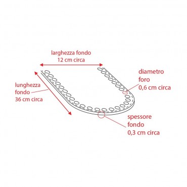 Base para Bolsos de Crochet Ecopiel 36x12 Cuero | Tessiland