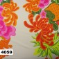 Tejido Satén Floral Naranja México | Tessiland