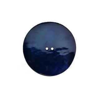 Akoya Mother-of-Pearl Button 1 piece Blue