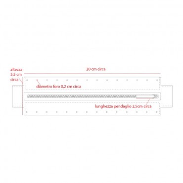 Zip 20cm Lampo per borsa Bluette
