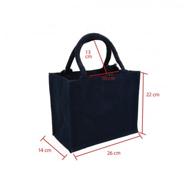 Sac en Jute 26x22 Navy | Tessiland