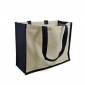 Bolso Yute Canvas Natural Navy 42x33 | Tessiland