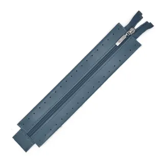 Zipper in eco-leather with sewable border for bags Avio