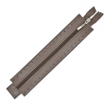 Zip 25cm Lampo per borsa Tortora