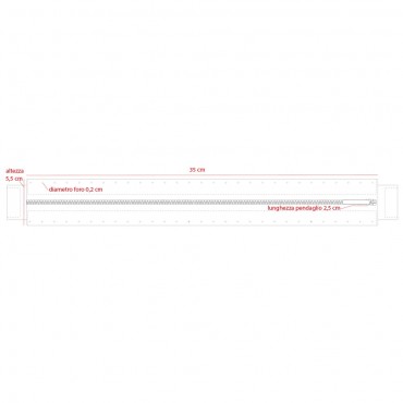 Zip 35cm Lampo per borsa Nero