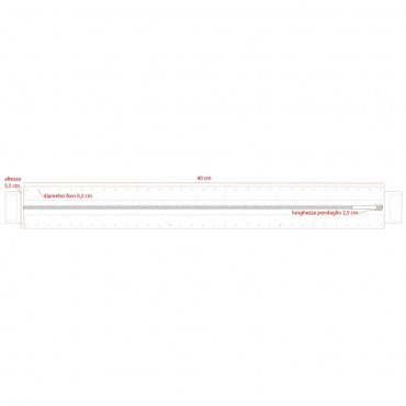 Zip 40cm Lampo per borsa Nero