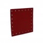 Square Eco leather 7x7  Tessiland for Crochet Applications Red