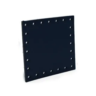Loseta de ecopiel 7x7cm para bolsas y patchwork hecho en Italia Navy