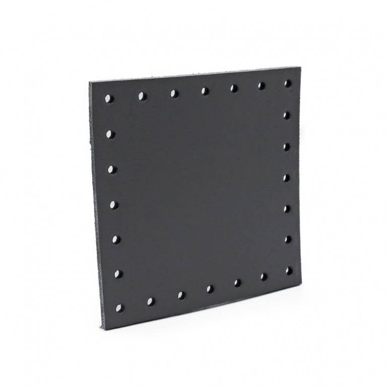 Cuadrado Ecopiel 7x7 Tessiland para aplicaciones de ganchillo Gris