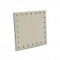 Square Eco leather 7x7  Tessiland for Crochet Applications Cream