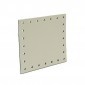Square Eco leather 7x7  Tessiland for Crochet Applications Ivory