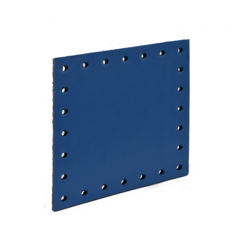 Cuadrado Ecopiel 7x7 Tessiland para aplicaciones de ganchillo Azul oscuro