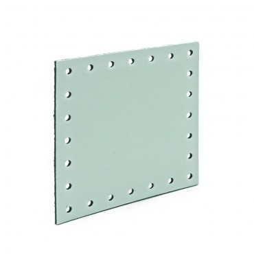 Mattonella in ecopelle 7x7cm per borse e patchwork made in Italy Tiffany