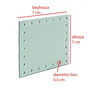 Cuadrado Ecopiel 7x7 Tessiland para aplicaciones de ganchillo Tiffany