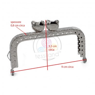 Clic Clac Gattini square Argento