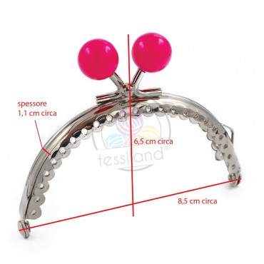 Clic Clac Ball cm 8,5x7 Fuxia