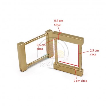 Attache pour Bandoulière Or 2pcs | Tessiland
