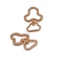 Carabiners Clover Gold 2pz  for crochet bags | Tessiland