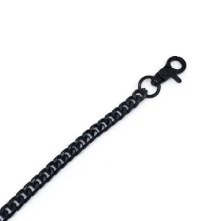 Bandoulière pour pochette Master en métal à mailles compactes Noir
