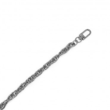 Asa de hombro cadena Grumette Plata con anillos entrelazados | Tessiland