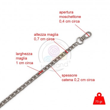 Elegance Silver Chain Shoulder Strap for Bags and Clutches | Tessiland