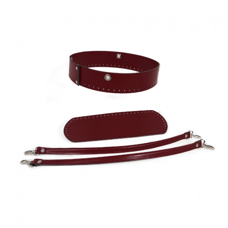 Set Girobolso con acabados en plata Borgoña | Tessiland